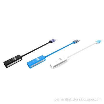 USB3.0 Hub with Ethernet Speed of 5Gbps, 100/1,000m
